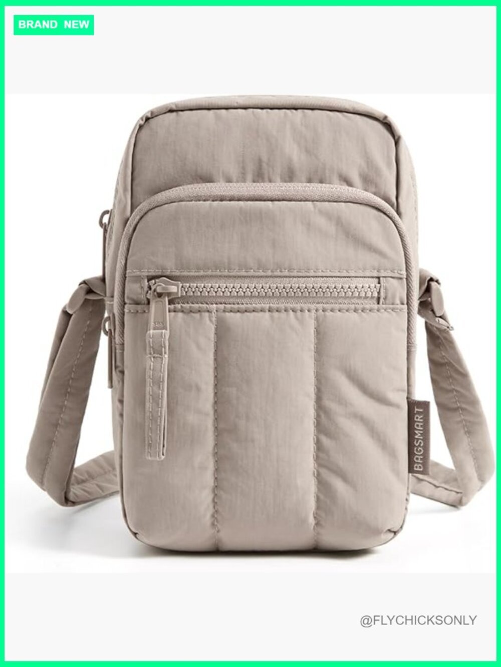 Mini Crossbody Bag with RFID Blocking Card Slots, Lightweight Puffy Travel